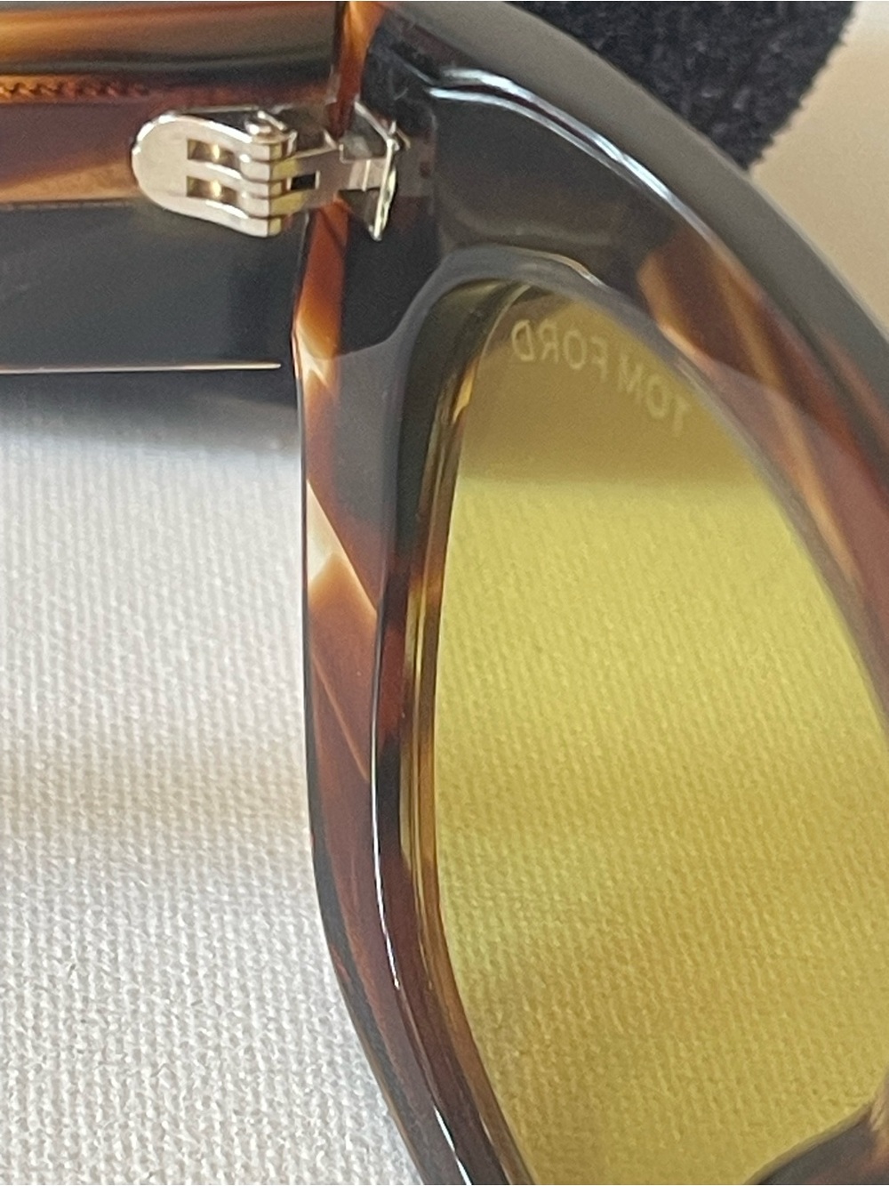NIB TOM FORD ATHENA TF 1190 53E CAT EYE STRIPED TORTOISESHELL LUXURY SUNGLASSES - Picture 15 of 17